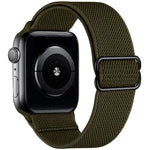 xDfind 조절 가능한 슬라이드 버클 탄성 나일론 시계줄, Apple Watch 42 / 44 / 45 / 46 / 49mm용, Apple Watch 38 / 40 / 41 / S10 42mm용