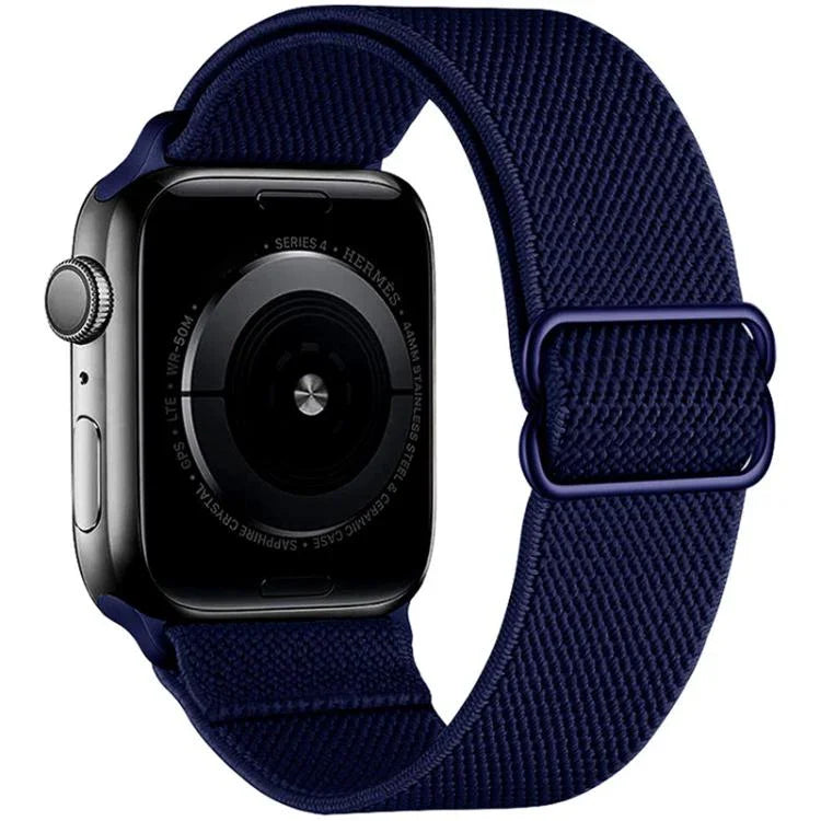 xDfind 조절 가능한 슬라이드 버클 탄성 나일론 시계줄, Apple Watch 42 / 44 / 45 / 46 / 49mm용, Apple Watch 38 / 40 / 41 / S10 42mm용