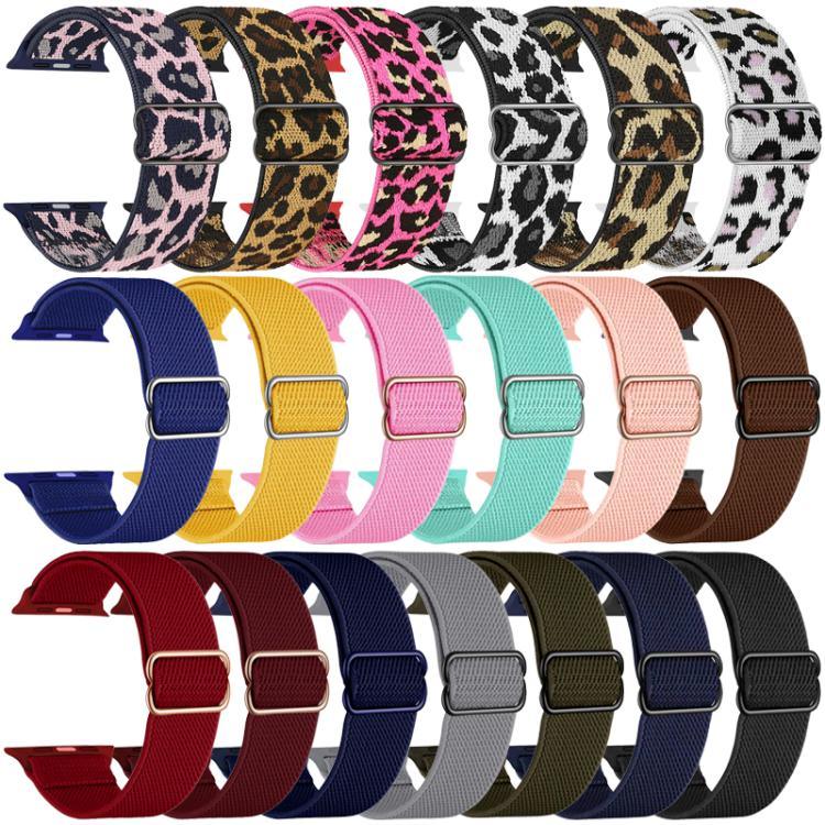 xDfind 조절 가능한 슬라이드 버클 탄성 나일론 시계줄, Apple Watch 42 / 44 / 45 / 46 / 49mm용, Apple Watch 38 / 40 / 41 / S10 42mm용