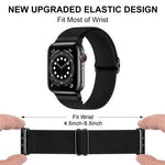 xDfind 조절 가능한 슬라이드 버클 탄성 나일론 시계줄, Apple Watch 42 / 44 / 45 / 46 / 49mm용, Apple Watch 38 / 40 / 41 / S10 42mm용