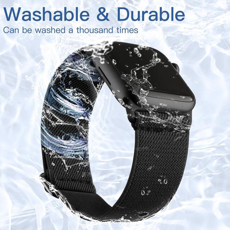 xDfind 조절 가능한 슬라이드 버클 탄성 나일론 시계줄, Apple Watch 42 / 44 / 45 / 46 / 49mm용, Apple Watch 38 / 40 / 41 / S10 42mm용