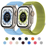 xDfind 직조 나일론 후크 앤 루프 패스너 시계줄, Apple Watch 42 / 44 / 45 / 46 / 49mm용, Apple Watch 38 / 40 / 41 / S10 42mm용