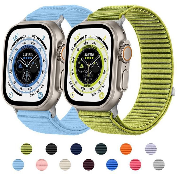 xDfind 직조 나일론 후크 앤 루프 패스너 시계줄, Apple Watch 42 / 44 / 45 / 46 / 49mm용, Apple Watch 38 / 40 / 41 / S10 42mm용