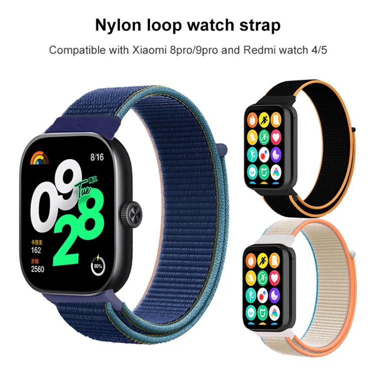 xDfind Nylon Hook and Loop Fastener Watch Band, For Xiaomi Band 9 Pro/8 Pro/Redmi Watch6/5/4