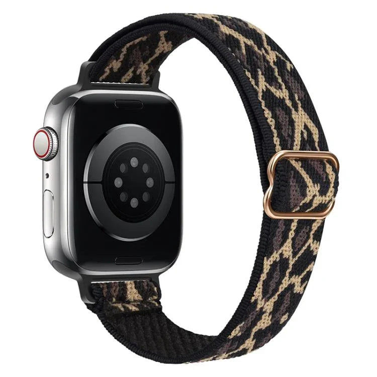 xDfind 사다리 버클 작은 허리 탄성 나일론 시계줄, Apple Watch 42 / 44 / 45 / 46 / 49mm용, Apple Watch 38 / 40 / 41 / S10 42mm용