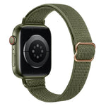 xDfind 사다리 버클 작은 허리 탄성 나일론 시계줄, Apple Watch 42 / 44 / 45 / 46 / 49mm용, Apple Watch 38 / 40 / 41 / S10 42mm용