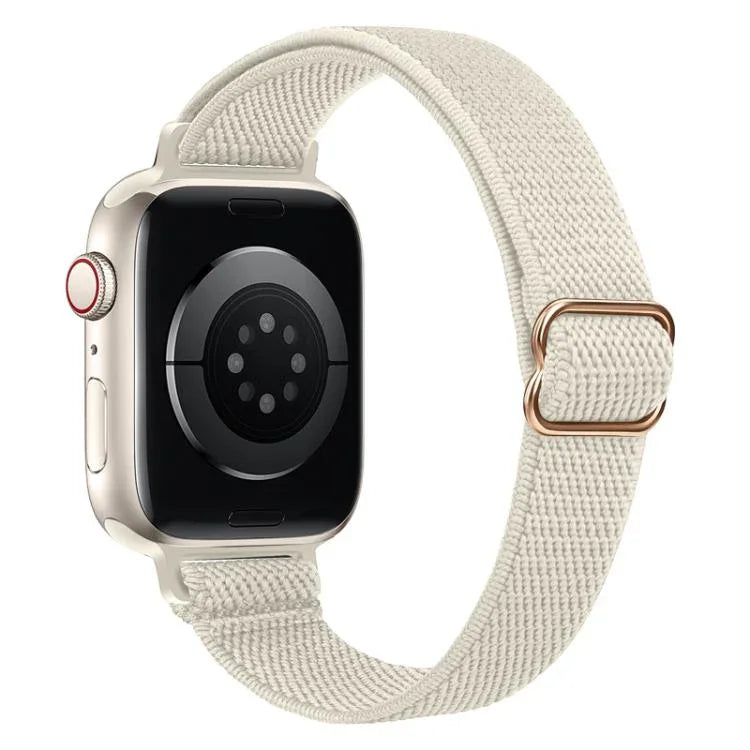 xDfind 사다리 버클 작은 허리 탄성 나일론 시계줄, Apple Watch 42 / 44 / 45 / 46 / 49mm용, Apple Watch 38 / 40 / 41 / S10 42mm용