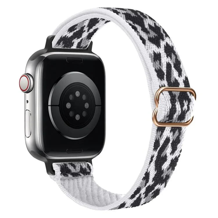 xDfind 사다리 버클 작은 허리 탄성 나일론 시계줄, Apple Watch 42 / 44 / 45 / 46 / 49mm용, Apple Watch 38 / 40 / 41 / S10 42mm용