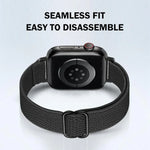 xDfind 사다리 버클 작은 허리 탄성 나일론 시계줄, Apple Watch 42 / 44 / 45 / 46 / 49mm용, Apple Watch 38 / 40 / 41 / S10 42mm용