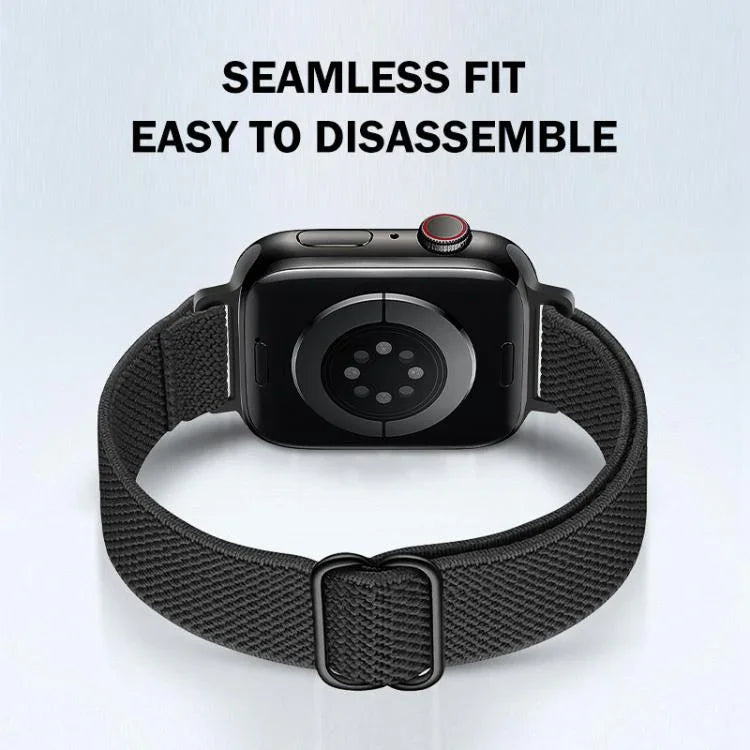 xDfind 사다리 버클 작은 허리 탄성 나일론 시계줄, Apple Watch 42 / 44 / 45 / 46 / 49mm용, Apple Watch 38 / 40 / 41 / S10 42mm용