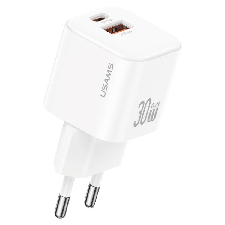 USAMS CC263 30W GaN USB-C / 타입-C, USB 듀얼 포트 미니 고속 충전기, CC263