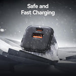 USAMS CC263 30W GaN USB-C / 타입-C, USB 듀얼 포트 미니 고속 충전기, CC263