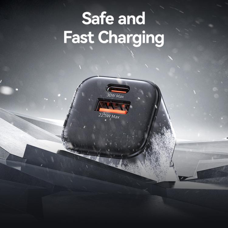 USAMS CC263 30W GaN USB-C / 타입-C, USB 듀얼 포트 미니 고속 충전기, CC263