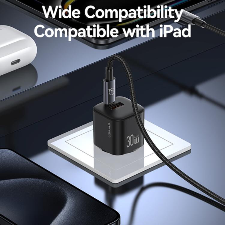 USAMS CC263 30W GaN USB-C / 타입-C, USB 듀얼 포트 미니 고속 충전기, CC263