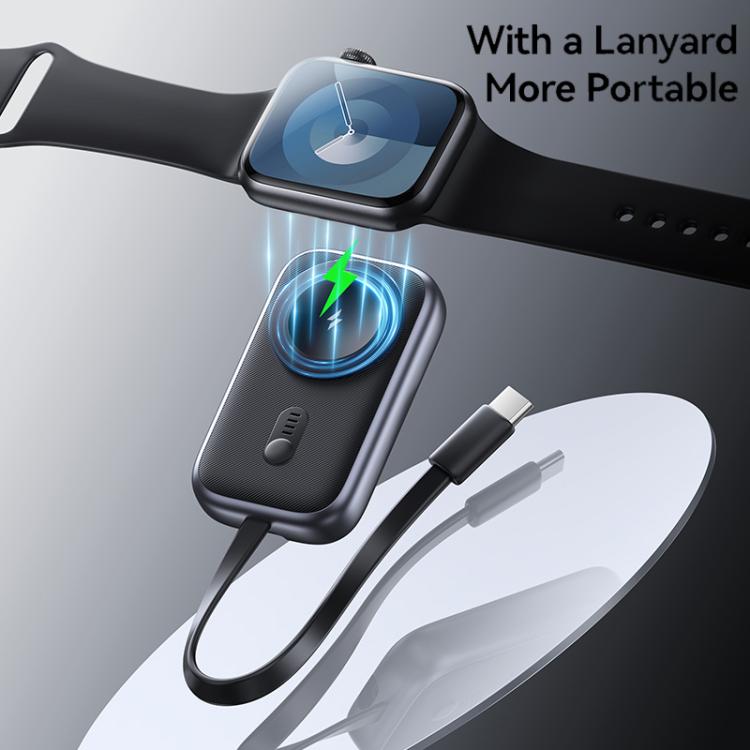 Apple Watch 시리즈용 USAMS CD245 1200mAh 휴대용 케이블 포함 무선 충전기, CD245