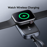 Apple Watch 시리즈용 USAMS CD245 1200mAh 휴대용 케이블 포함 무선 충전기, CD245
