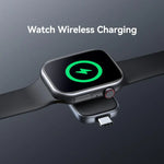 Apple Watch 시리즈용 USAMS CD247 USB-C / 타입-C 플러그 휴대용 무선 충전기, CD247