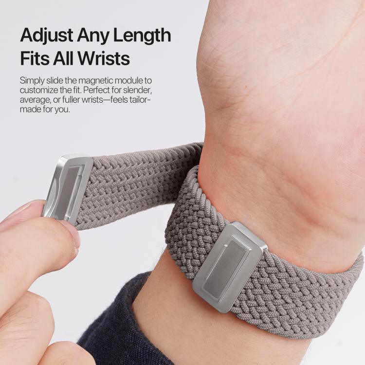 DUX DUCIS Mixture Ultra 시리즈 자석 버클 나일론 꼬임 스트랩, Apple Watch 38 / 40 / 41 / S10 42mm용