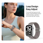 DUX DUCIS Mixture Ultra 시리즈 자석 버클 나일론 꼬임 스트랩, Apple Watch 38 / 40 / 41 / S10 42mm용