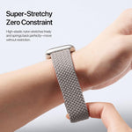 DUX DUCIS Mixture Ultra 시리즈 자석 버클 나일론 꼬임 스트랩, Apple Watch 38 / 40 / 41 / S10 42mm용