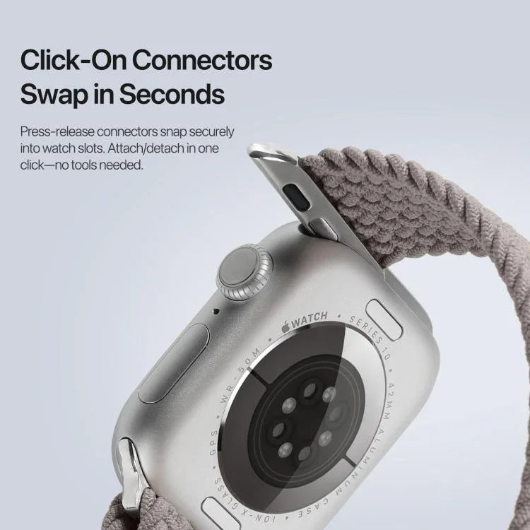 DUX DUCIS Mixture Ultra 시리즈 자석 버클 나일론 꼬임 스트랩, Apple Watch 38 / 40 / 41 / S10 42mm용