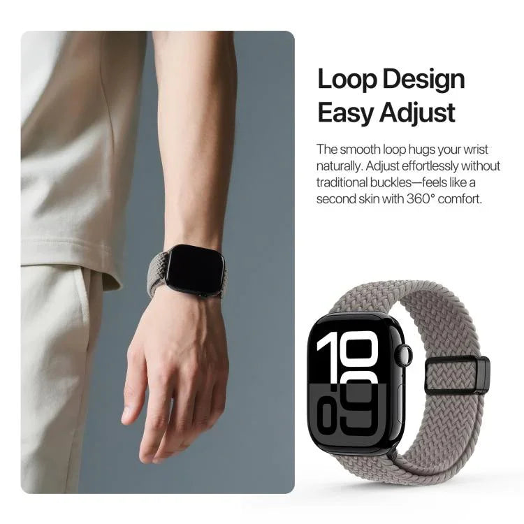 DUX DUCIS Mixture Ultra 시리즈 자석 버클 나일론 꼬임 스트랩, Apple Watch 42 / 44 / 45 / 46 / 49mm용