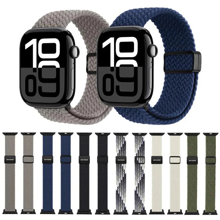 DUX DUCIS Mixture Ultra 시리즈 자석 버클 나일론 꼬임 스트랩, Apple Watch 42 / 44 / 45 / 46 / 49mm용