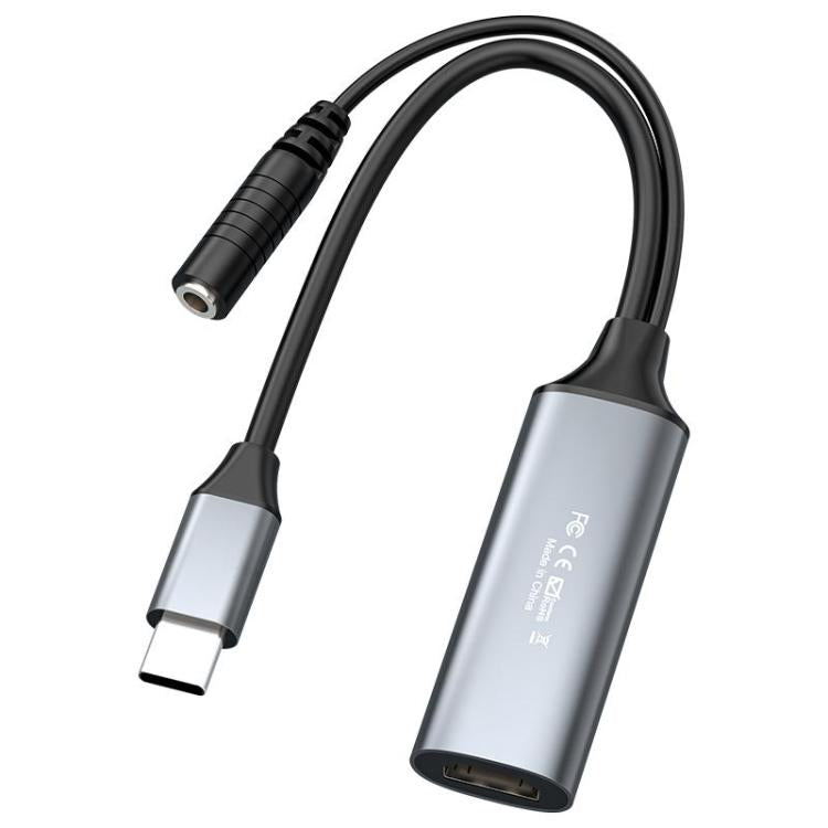 U2 4K 30Hz HDMI to Type-C HD 비디오 캡처 카드 마이크 믹서 포함