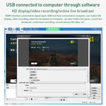 U2 4K 30Hz HDMI to Type-C HD 비디오 캡처 카드 마이크 믹서 포함