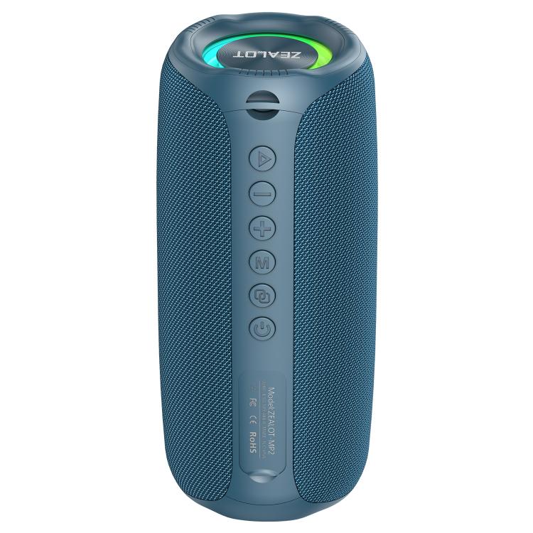 Zealot MP2 20W 휴대용 야외 RGB 블루투스 스피커, 마이크 없음(블루), 마이크 없음(카모플라주), 마이크 없음(블랙)