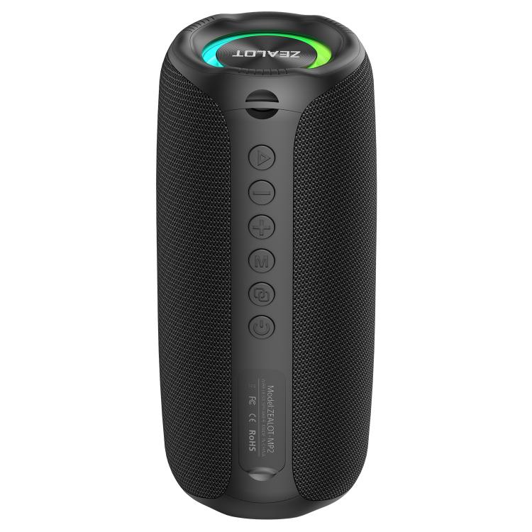 Zealot MP2 20W 휴대용 야외 RGB 블루투스 스피커, 마이크 없음(블루), 마이크 없음(카모플라주), 마이크 없음(블랙)