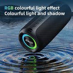Zealot MP2 20W 휴대용 야외 RGB 블루투스 스피커, 마이크 없음(블루), 마이크 없음(카모플라주), 마이크 없음(블랙)
