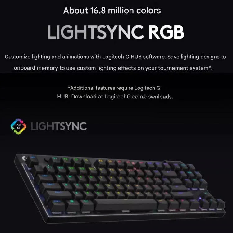 로지텍 G PRO X TKL 무선 게이밍 키보드, GX-L 기계식 스위치