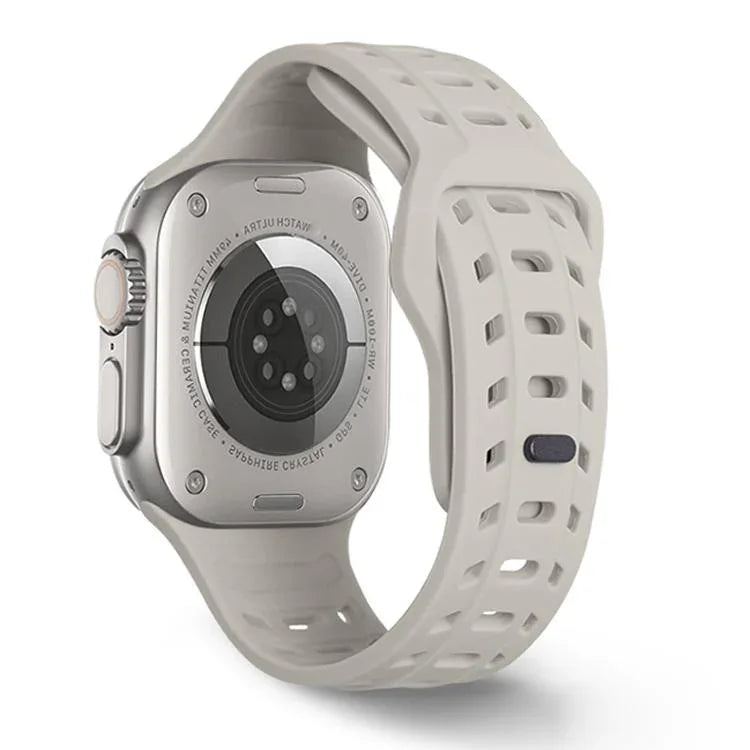 상어 무늬 구멍 실리콘 시계줄, Apple Watch 46mm / 49mm / 45mm / 44mm용