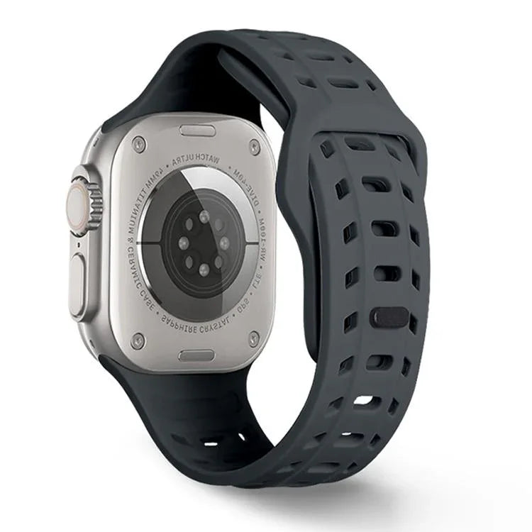 상어 무늬 구멍 실리콘 시계줄, Apple Watch 46mm / 49mm / 45mm / 44mm용