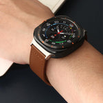 xDfind Rivet Buckle Genuine Leather Watch Band, For Garmin Fenix 8/7X/6X/5X 26mm, For Garmin Fenix 8/7/6/5 22mm