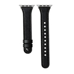 xDfind 더블 링 단일 리벳 천연 가죽 시계줄, Apple Watch 42 / 44 / 45 / 46 / 49mm용, Apple Watch 38 / 40 / 41 / S10 42mm용