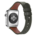 xDfind 더블 링 단일 리벳 천연 가죽 시계줄, Apple Watch 42 / 44 / 45 / 46 / 49mm용, Apple Watch 38 / 40 / 41 / S10 42mm용
