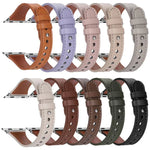 xDfind 더블 링 단일 리벳 천연 가죽 시계줄, Apple Watch 42 / 44 / 45 / 46 / 49mm용, Apple Watch 38 / 40 / 41 / S10 42mm용