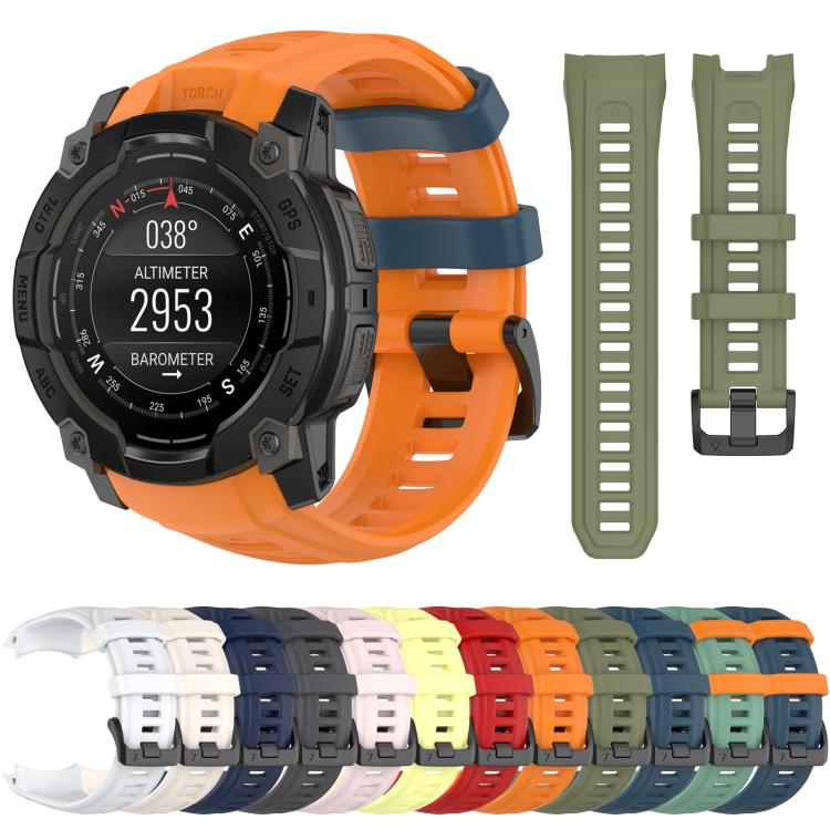 xDfind Quick-release Silicone Watch Band, For Garmin Instinct 3 AMOLED 50mm / Solar 50mm, For Garmin Instinct 3 AMOLED 45mm / Solar 45mm