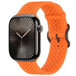 xDfind 통기성 실리콘 시계줄, Apple Watch 42 / 44 / 45 / 46 / 49mm용, Apple Watch 38 / 40 / 41 / S10 42mm용