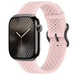 xDfind 통기성 실리콘 시계줄, Apple Watch 42 / 44 / 45 / 46 / 49mm용, Apple Watch 38 / 40 / 41 / S10 42mm용