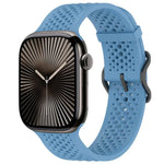 xDfind 통기성 실리콘 시계줄, Apple Watch 42 / 44 / 45 / 46 / 49mm용, Apple Watch 38 / 40 / 41 / S10 42mm용