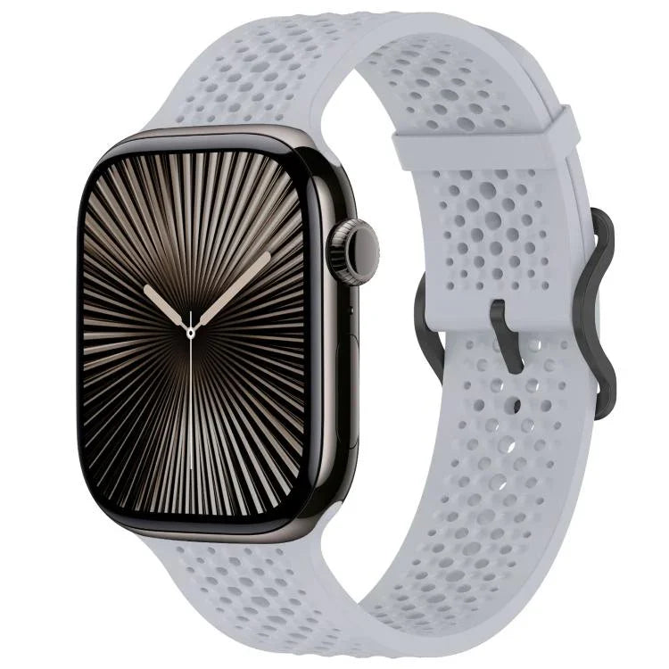 xDfind 통기성 실리콘 시계줄, Apple Watch 42 / 44 / 45 / 46 / 49mm용, Apple Watch 38 / 40 / 41 / S10 42mm용