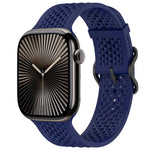 xDfind 통기성 실리콘 시계줄, Apple Watch 42 / 44 / 45 / 46 / 49mm용, Apple Watch 38 / 40 / 41 / S10 42mm용