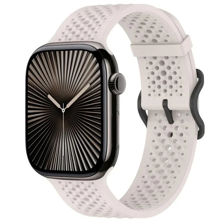 xDfind 통기성 실리콘 시계줄, Apple Watch 42 / 44 / 45 / 46 / 49mm용, Apple Watch 38 / 40 / 41 / S10 42mm용