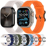 xDfind 통기성 실리콘 시계줄, Apple Watch 42 / 44 / 45 / 46 / 49mm용, Apple Watch 38 / 40 / 41 / S10 42mm용