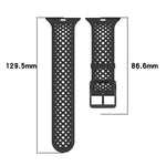 xDfind 통기성 실리콘 시계줄, Apple Watch 42 / 44 / 45 / 46 / 49mm용, Apple Watch 38 / 40 / 41 / S10 42mm용