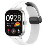 xDfind  Flat Head Groove Folding Black Buckle Silicone Watch Band, For Xiaomi Band 10 Pro / 9 Pro / Redmi Watch 6, For Redmi Watch 3 Active / Watch 3 Lite, For Redmi Watch 3