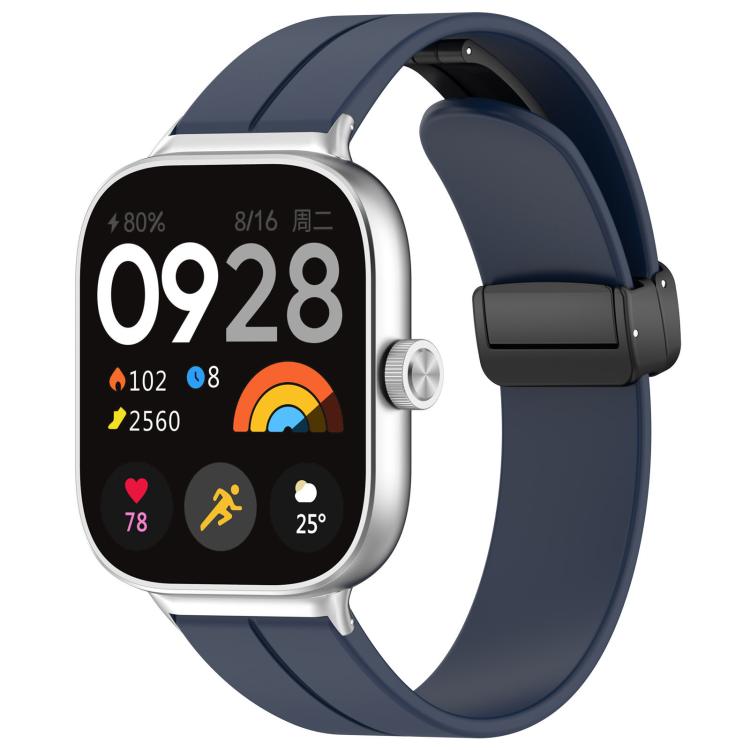 xDfind  Flat Head Groove Folding Black Buckle Silicone Watch Band, For Xiaomi Band 10 Pro / 9 Pro / Redmi Watch 6, For Redmi Watch 3 Active / Watch 3 Lite, For Redmi Watch 3